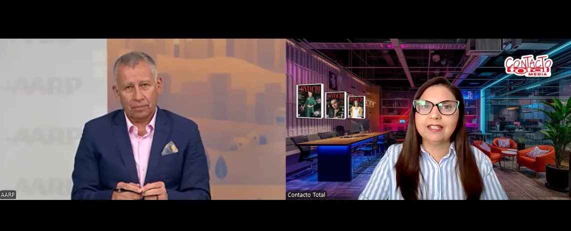 Gilberto Cabrera de AARP durante entrevista con Contacto Total