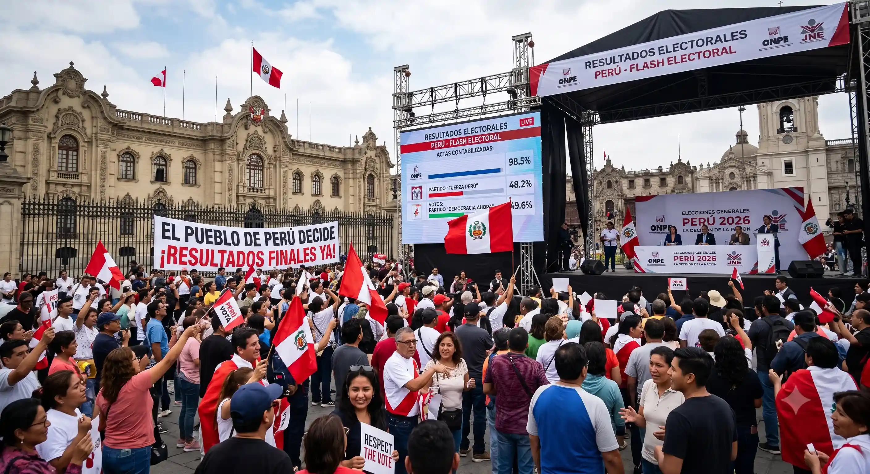 PERÚ: ELECCIÓN PRESIDENCIAL, DEJA UN PAÍS DIVIDIDO Y UN DILEMA EN LA ESTABILIDAD DE LA DEMOCRACIA